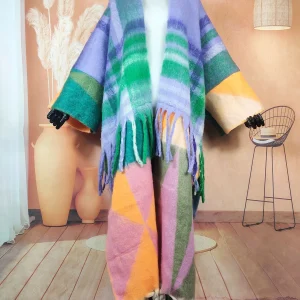 Manteau Kimono Oversize Violet